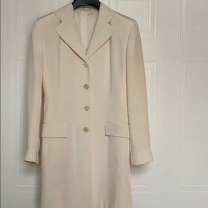 Silk long blazer